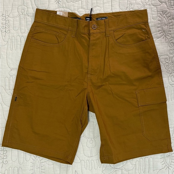 NWT Prana Men’s Double Peak Short Sz 32 10” inseam Antique Bronze UPF 50+ - Picture 3 of 9